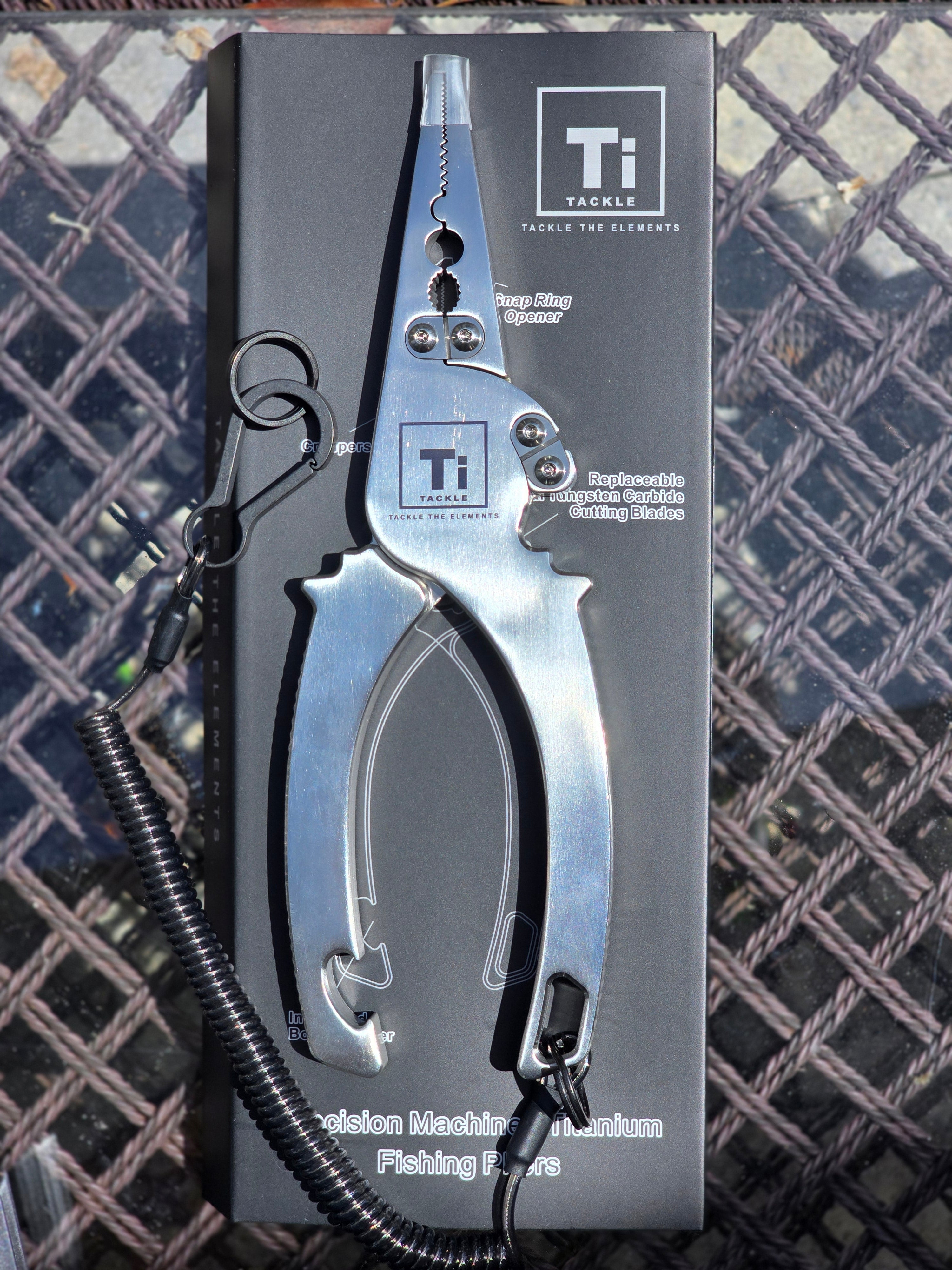 TRUSCEND Fishing Pliers Saltwater With Mo-V Blade Cutter, Corrosion Resistant Teflon Coated Multi-Function Fishing Gear As Split Ring Plier Line Cutter Hook Remover, Fishing Gifts For Men Unique